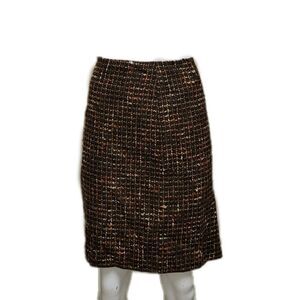 Classic wool above knee Fall pumpkin Autumn skirt